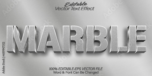 Marble Vector Text Effect Editable Alphabet Gray Backdrop Decorative Counter