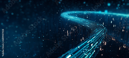 data science technology background, data flow