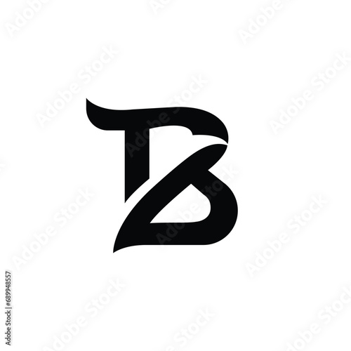 Letter B With Bird Logo Design Template