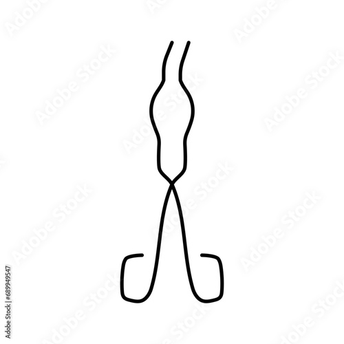 crucible tongs chemical glassware lab color icon vector. crucible tongs chemical glassware lab sign. isolated symbol illustration