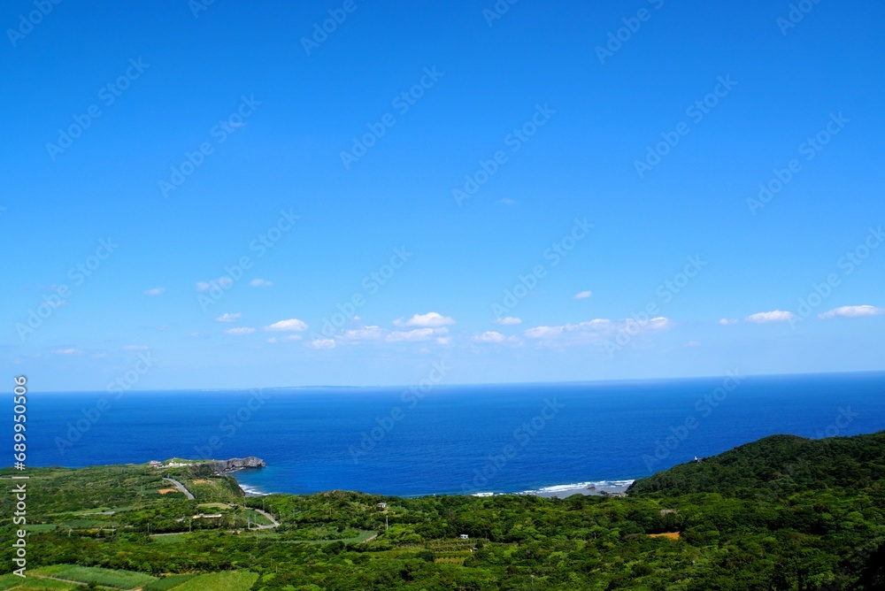 Fototapeta premium View from Churaumi Observation Deck, Okinawa