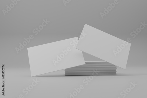 white blank business cards for mock up
