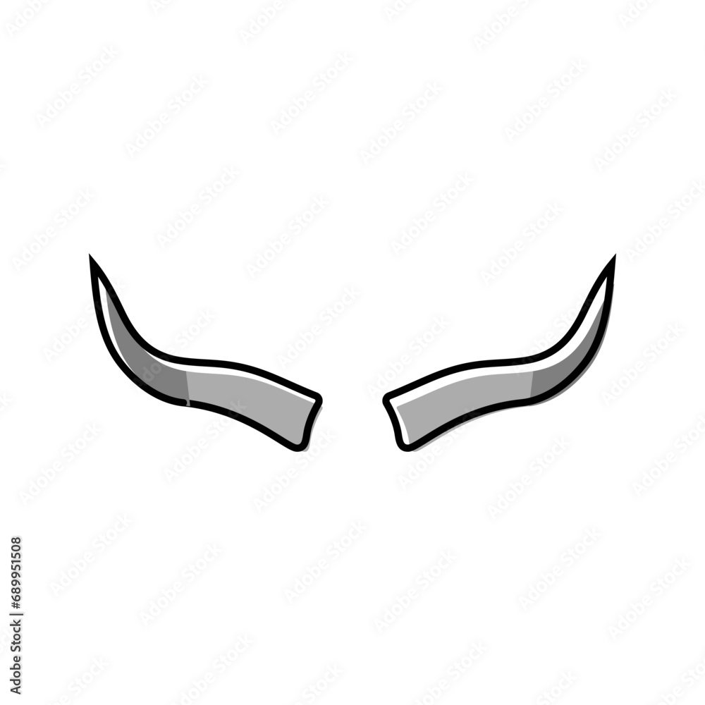 Fototapeta premium bull wildlife animal color icon vector. bull wildlife animal sign. isolated symbol illustration