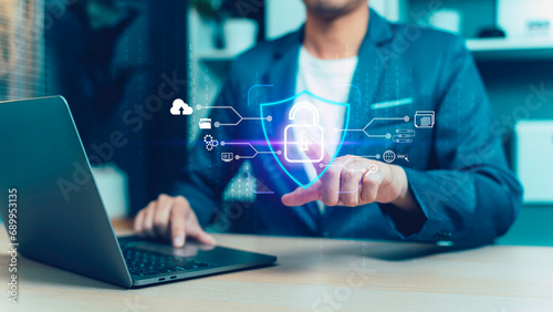 Obraz na płótnie document information business login file folder security, management cybersecurity technology, concept digital security corporate database professional company, connection laptop server cloud screen. w salonie