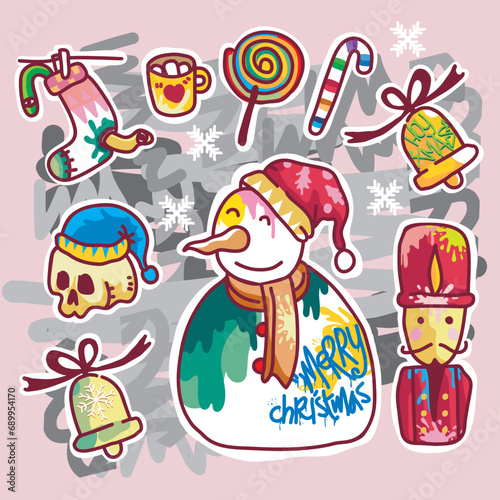 Christmas pattern decorative vector