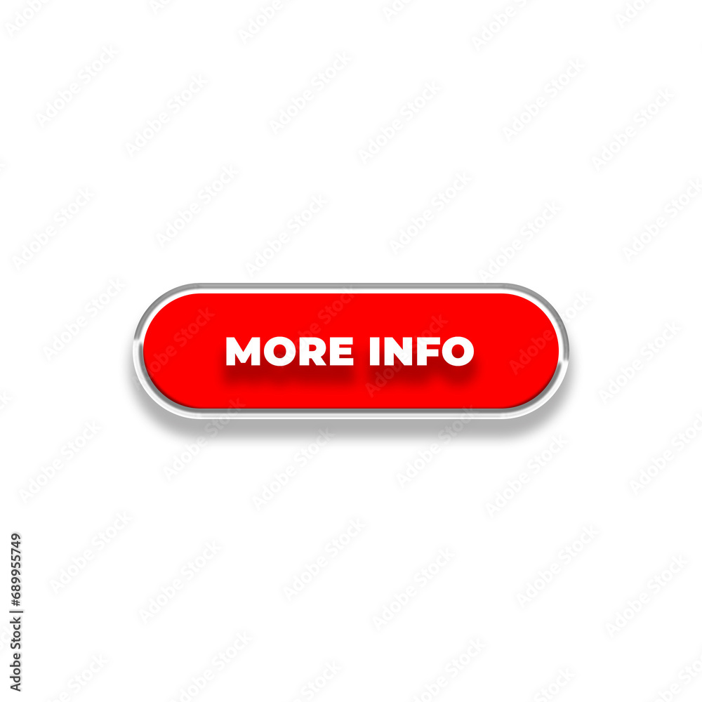 3d More Info web buttons. Set of action button, Online button icons for UI UX website, mobile app. Different gradient colors and icons on rectangular forms with shadows. 3d More Info web buttons. Set of action button, Online button icons for UI UX website, mobile app. Different gradient colors and icons on rectangular forms with shadows.