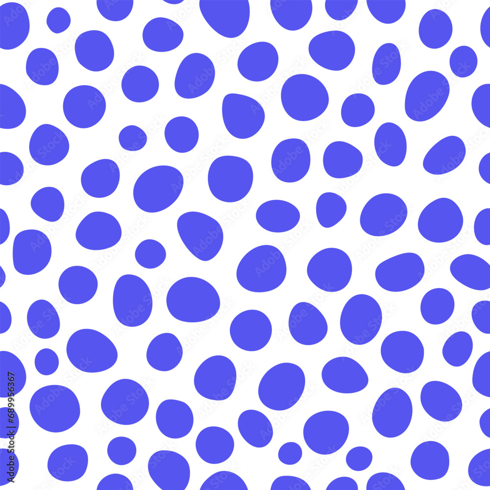 Blue pattern of round abstract shapes drawn by hand on white background Blue pattern of round abstract shapes drawn by hand on white background