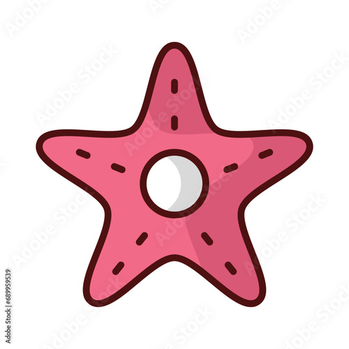 Starfish icon vector stock illustration