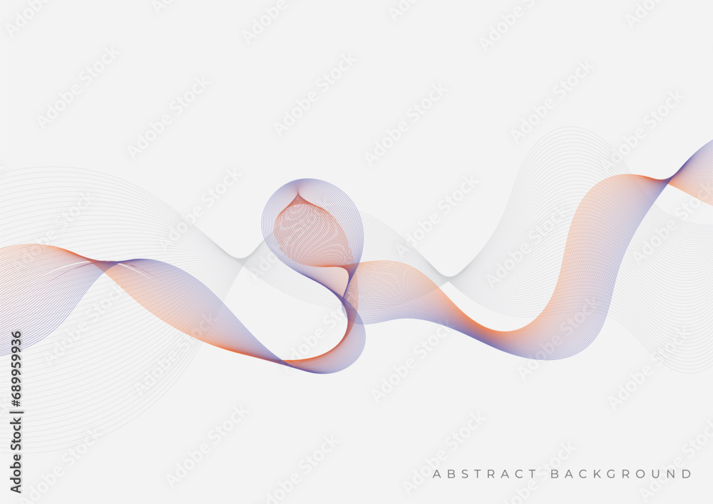 abstract colorful line wave fluid background