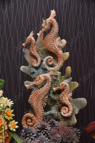 Sea dragon statue