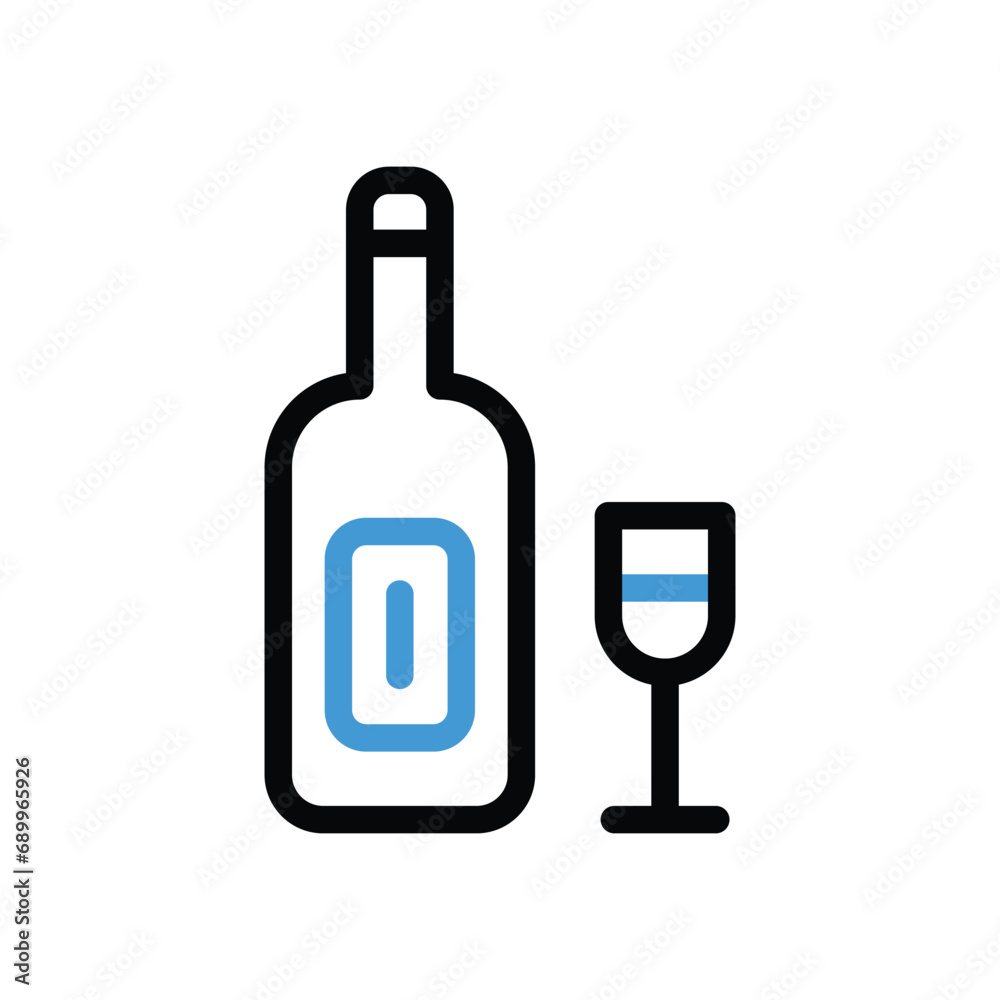 Wine Icon vector stock illustration Wine Icon vector stock illustration