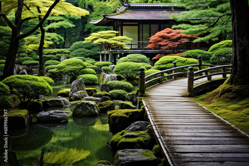 A traditional Japanese garden 