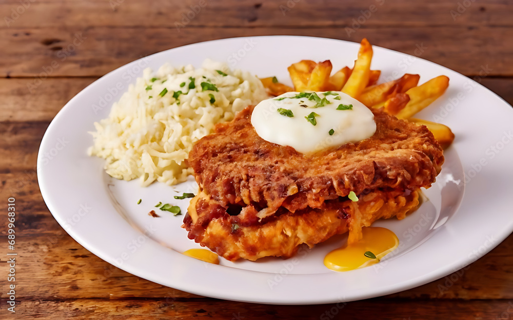 Capture the essence of Chicken Fried Steak in a mouthwatering food photography shot Generative AI Capture the essence of Chicken Fried Steak in a mouthwatering food photography shot Generative AI