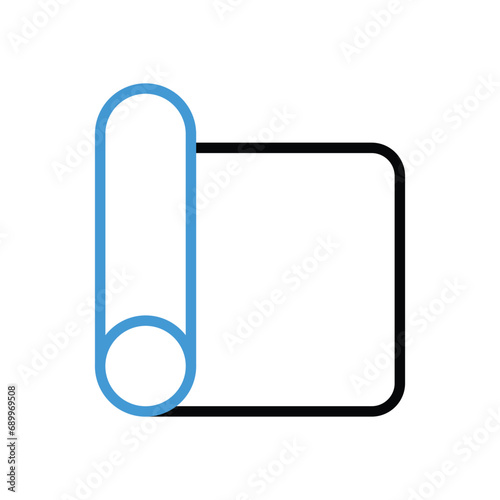 Yoga Mat Icon vector stock illustration