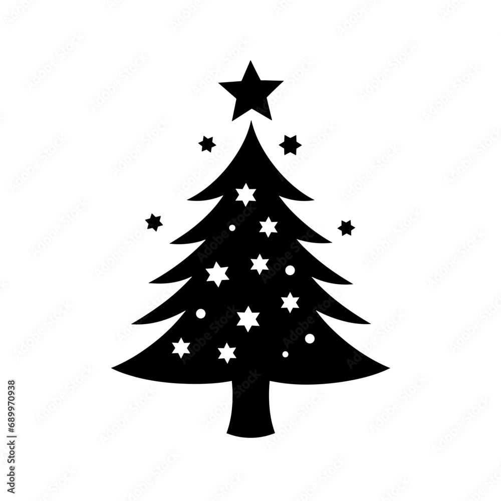 Fototapeta premium christmas tree vector