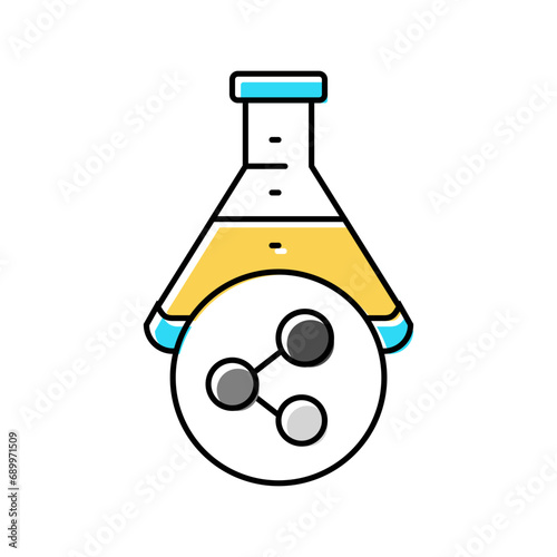 chemicals and solvents tool work color icon vector. chemicals and solvents tool work sign. isolated symbol illustration