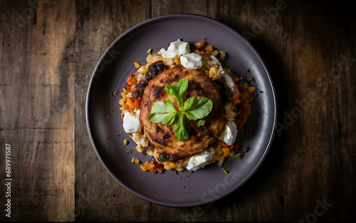 Capture the essence of Muamba De Galinha in a mouthwatering food photography shot Generative AI photo