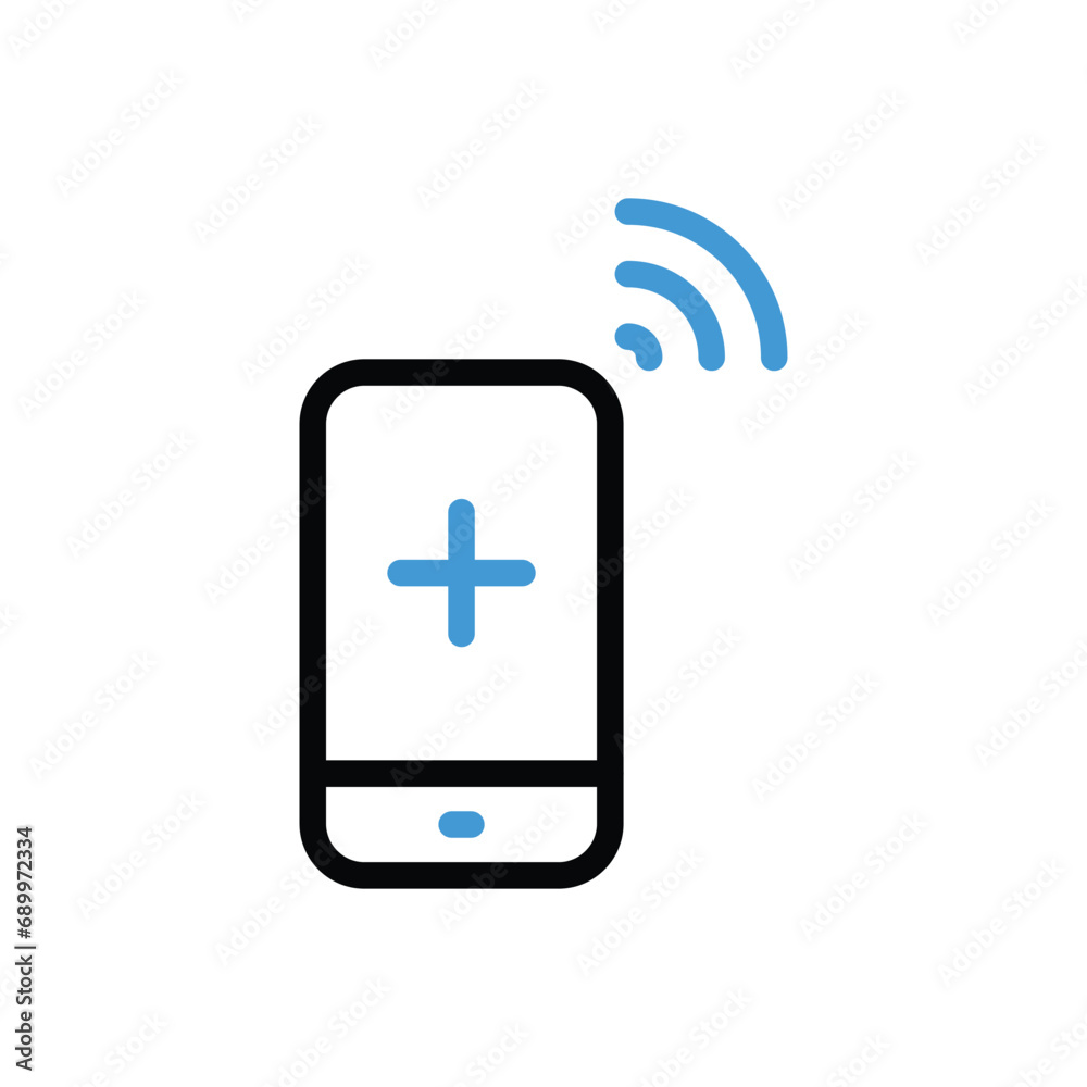 Virtual Visit Icon vector stock illustration Virtual Visit Icon vector stock illustration