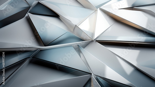 Elevate your presentations with a futuristic blank abstract background in gray and white tones, the essence of modern sophistication