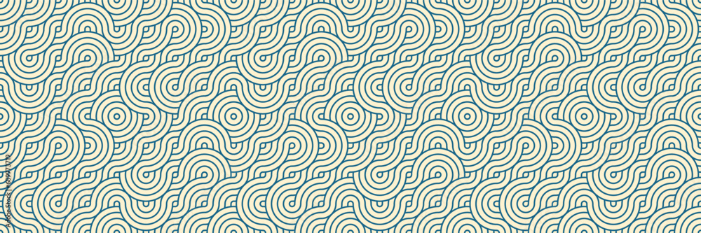 Fresh Blue Seamless Pattern - Abstract Curved Line Art for Contemporary Wallpaper and Textile Design Fresh Blue Seamless Pattern - Abstract Curved Line Art for Contemporary Wallpaper and Textile Design