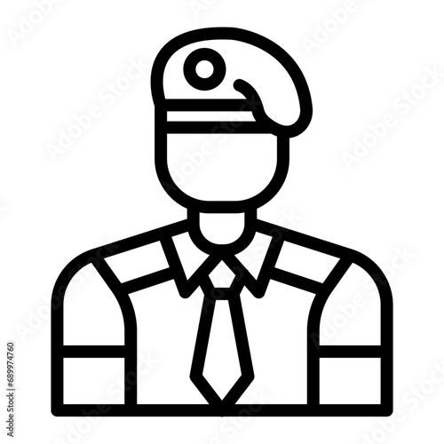 Officer Icon Design photo