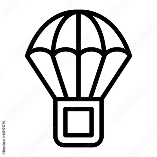 Parachuting Icon Design