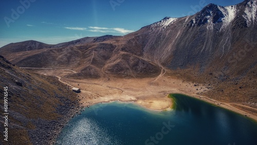 lake and volcano