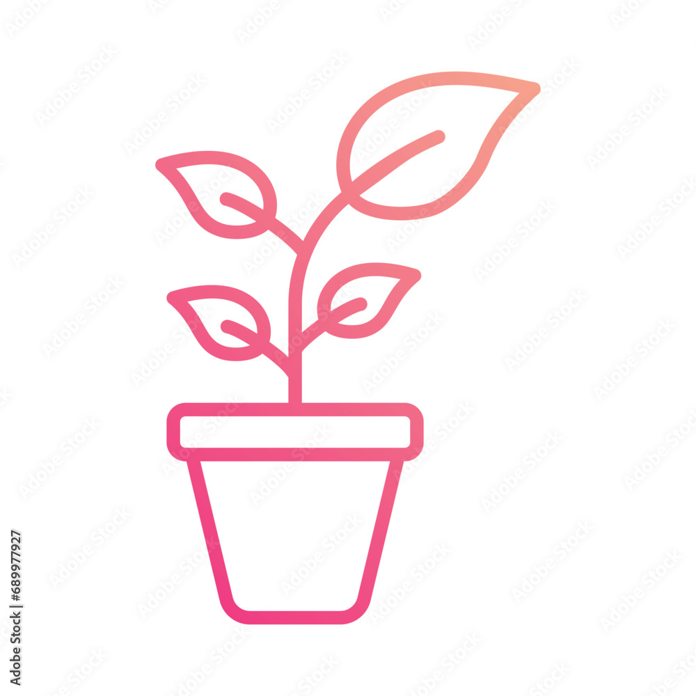 Plant icon vector stock illustration Plant icon vector stock illustration