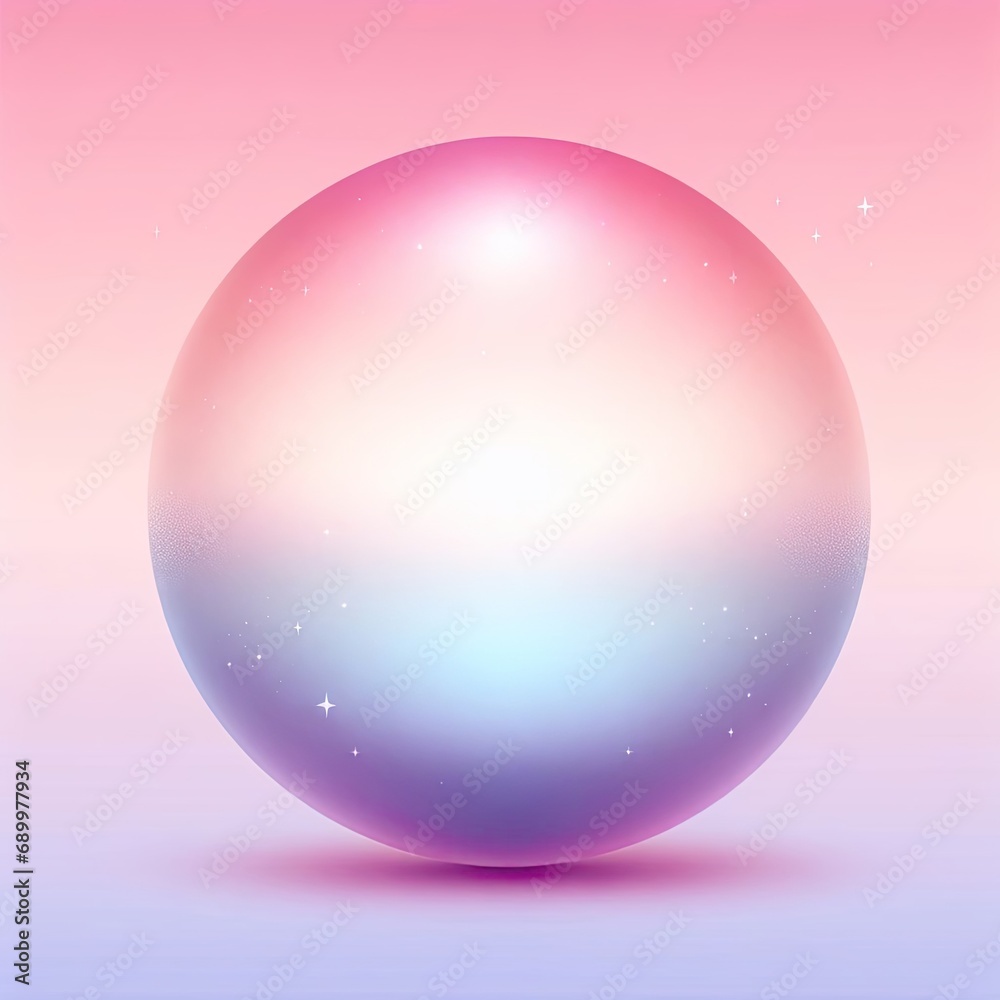 Fototapeta premium pink crystal ball