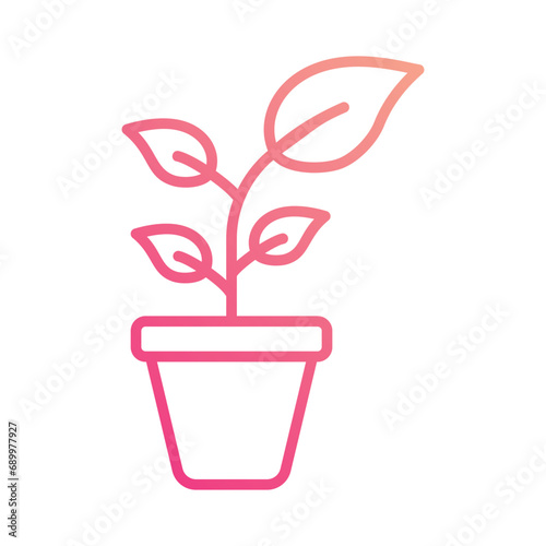 Plant icon vector stock illustration