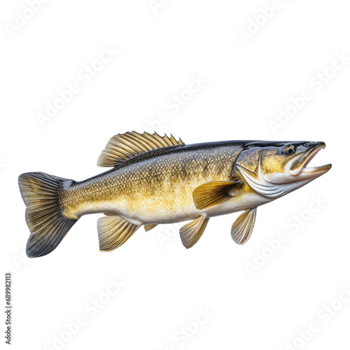  Walleye fish on transparent background