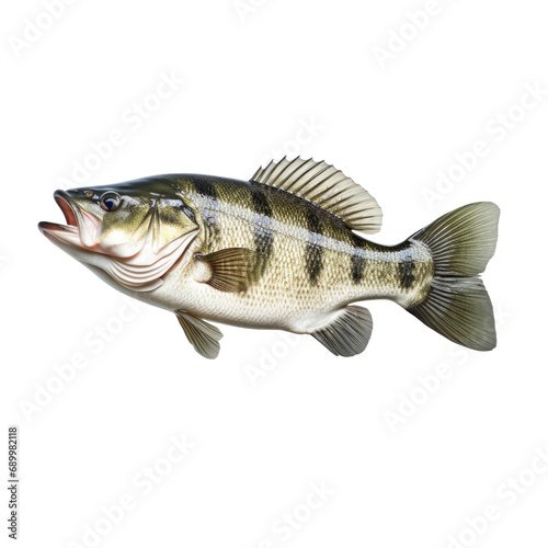  Bass fish on transparent background