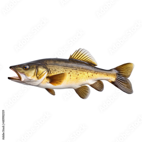  Walleye fish on transparent background