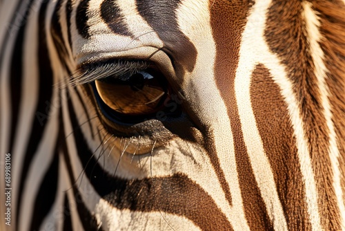 zebra close up Eye