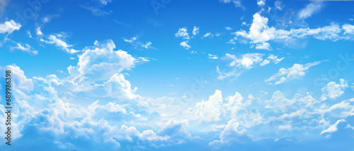 Blue Horizon  Drifting Clouds