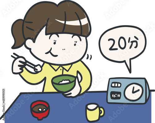 時間を見ながら生活しよう