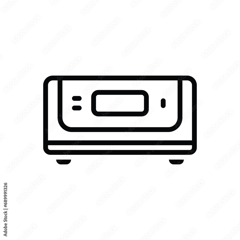 Black line icon for inverter Black line icon for inverter