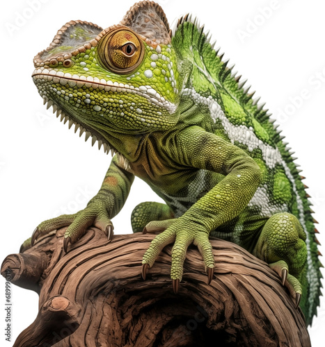 Picture of a chameleon isolated on transparent background  png