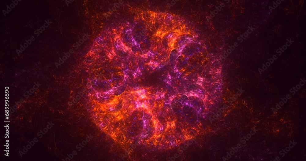 Obraz premium 3D manual rendering abstract round light background