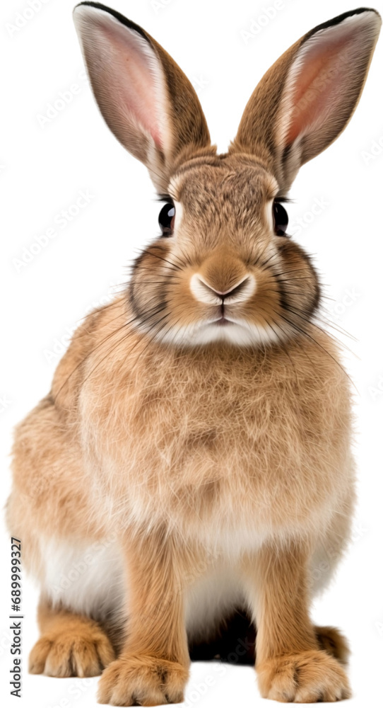 Picture of a rabbit isolated on transparent background, png