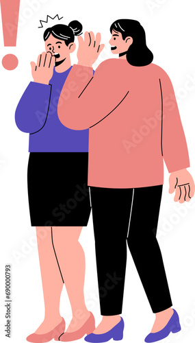 Women Gossiping or Sharing Secrets