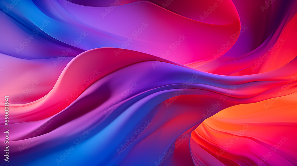 Abstract fluid iridescent holographic neon curved wave in motion colorful background 3d render. Gradient design element for backgrounds, banners. Wavy pink, purple, blue, orange, yellow wallpaper Abstract fluid iridescent holographic neon curved wave in motion colorful background 3d render. Gradient design element for backgrounds, banners. Wavy pink, purple, blue, orange, yellow wallpaper