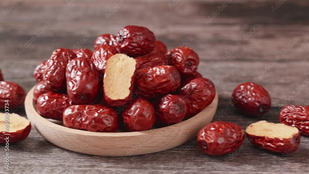 jujube,dried red dates on wooden table jujube,dried red dates on wooden table