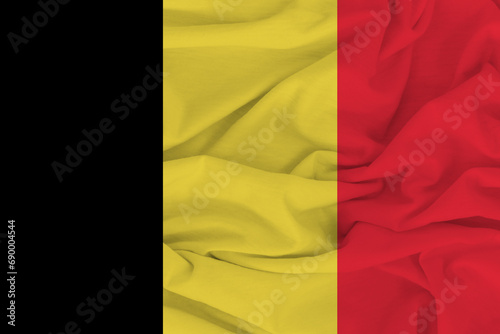 Flag of Belgium, Belgium National Grunge Flag, High Quality fabric and Grunge Flag Image. Fabric flag of Belgium. Belgium flag. 