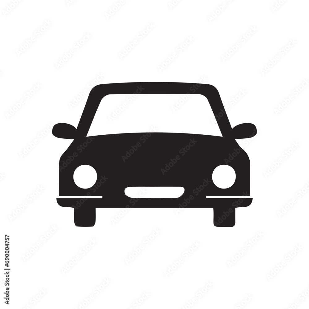 Car icon in vector