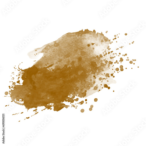 Coffee, chocolate, liquid stains isolated on transparent background. Royalty high-quality free stock PNG image of Tea Stains spill. Round coffee stain isolated, cafe splash fleck drink, slushy mud