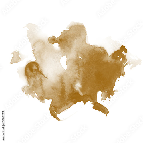 Coffee, chocolate, liquid stains isolated on transparent background. Royalty high-quality free stock PNG image of Tea Stains spill. Round coffee stain isolated, cafe splash fleck drink, slushy mud