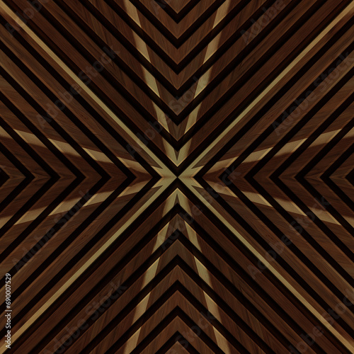 3d illustration. Background image  texture  natural  painted wood. Wood panel  marquetry wood  line 3d