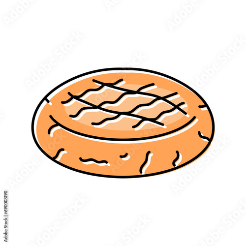 peanut butter cookies food snack color icon vector. peanut butter cookies food snack sign. isolated symbol illustration