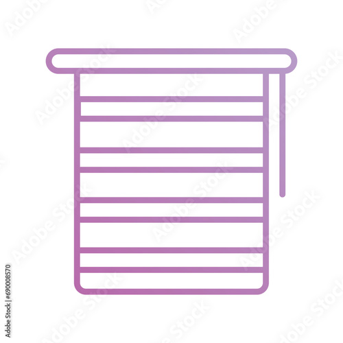 window blinds icon with white background vector stock illustration